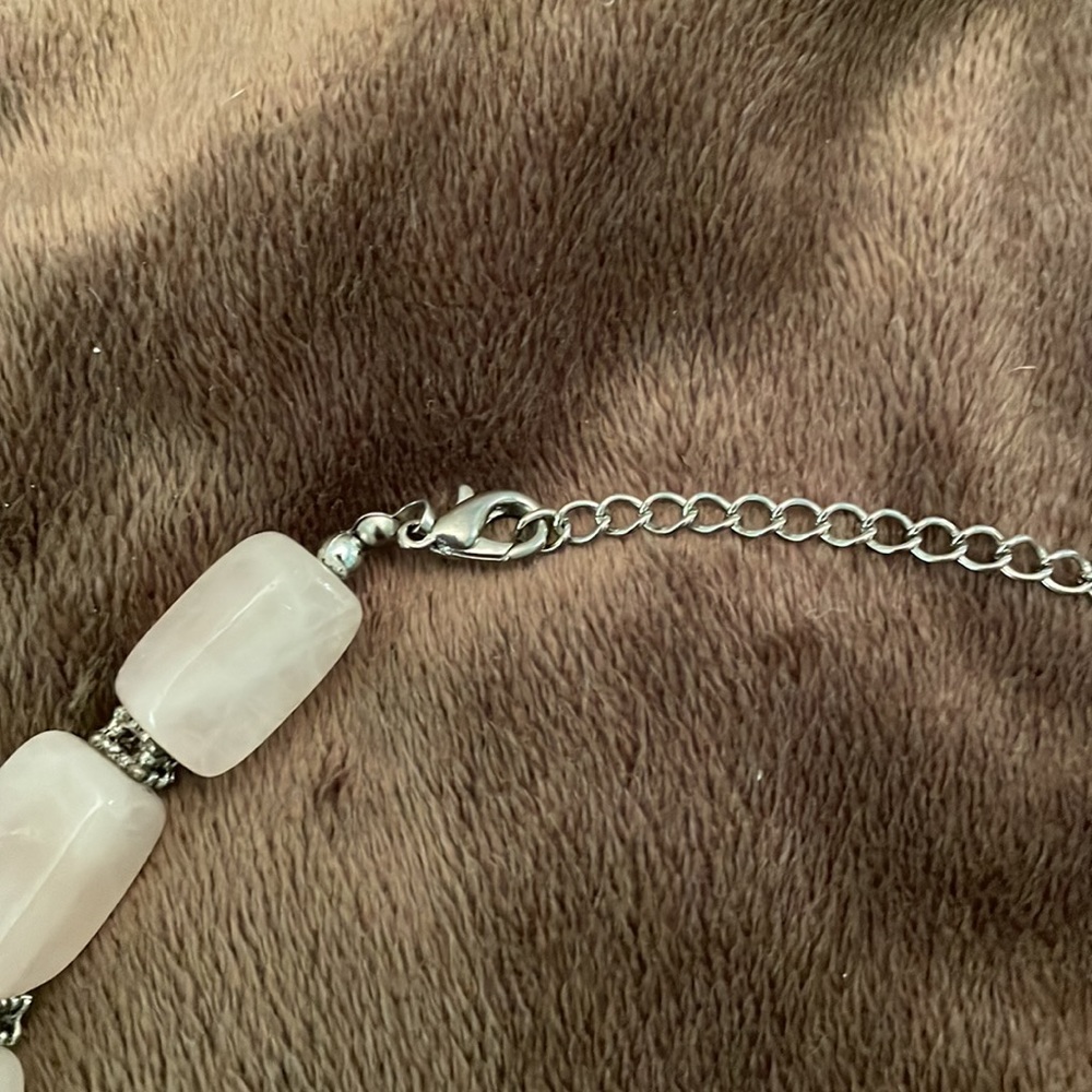 π» Vintage, Rose Quartz with Steeling Silver Hardware. Handcrafted, - Picture 6 of 6